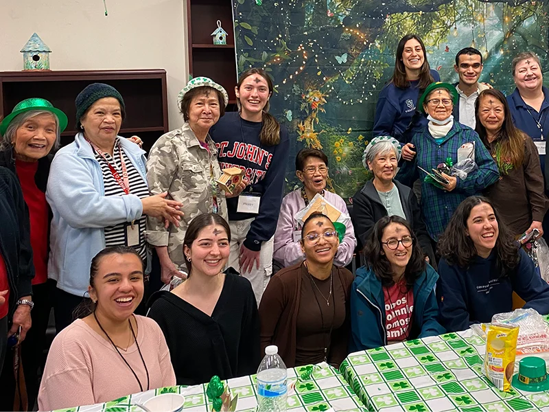 St. John's University volunteers