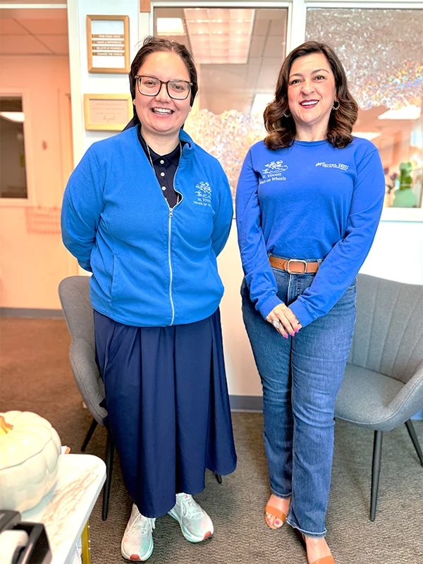 Sister Jessica Ramriez, DC, and SVMOW Development Director, Julie Delgadillo