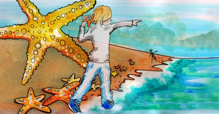 starfish on the beach