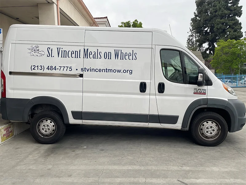 St. Vincent Meals on Wheels delivery van